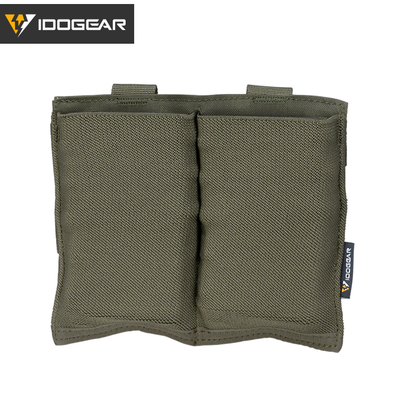 IDOGEAR Elastic Mag Pouch Double MOLLE Magazine Pouch for M4 5.56mm Magazines 3554-IDOGEAR INDUSTRIAL