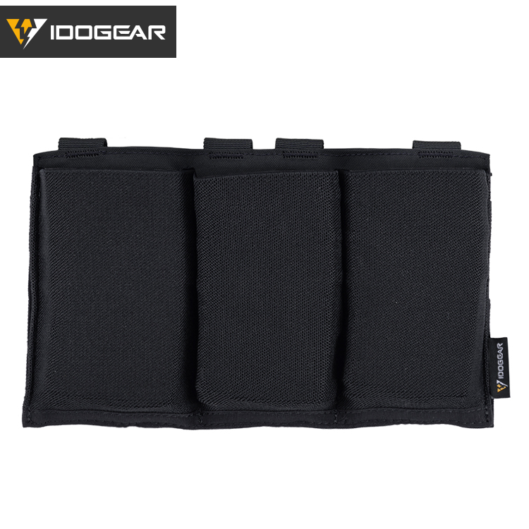 IDOGEAR Triple Mag Pouch Elastic Molle Magazine Pouches Open-top Carrier for M4/M16/AR Magazines 3555-IDOGEAR INDUSTRIAL