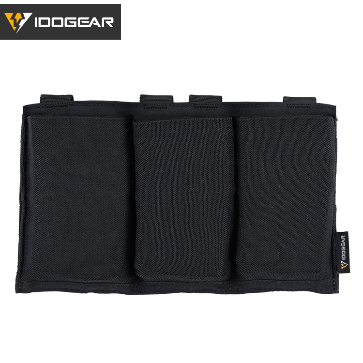 IDOGEAR Triple Mag Pouch Elastic Molle Carrier for M4/M16/AR Mag 3555