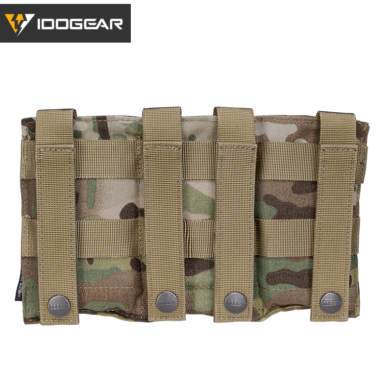 IDOGEAR Triple Mag Pouch Elastic Molle Magazine Pouches Open-top Carrier for M4/M16/AR Magazines 3555-IDOGEAR INDUSTRIAL