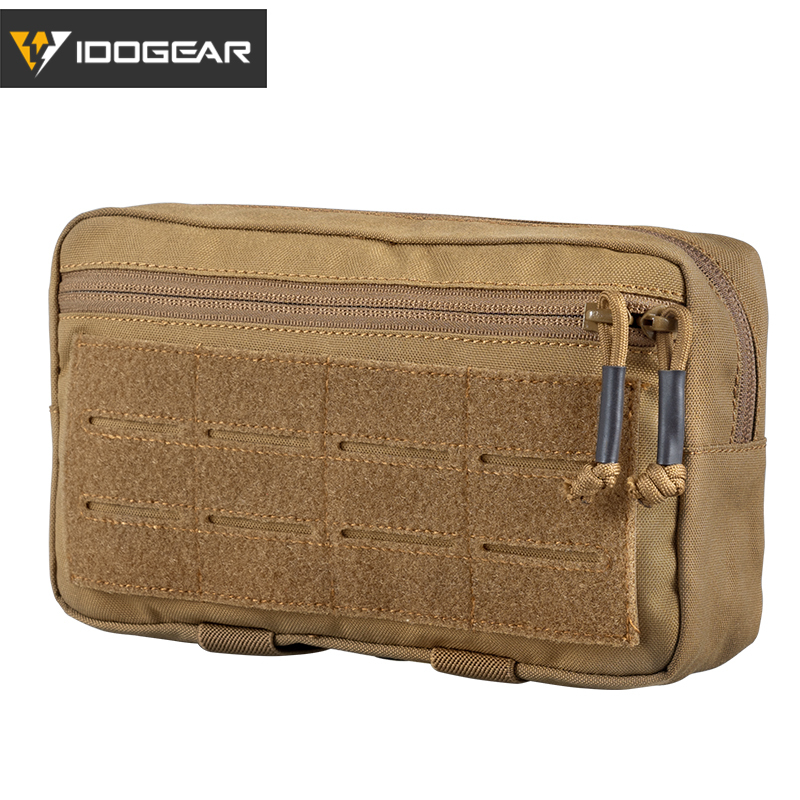 IDOGEAR SPORTS Tactical MOLLE Pouch Multi-Purpose EDC Admin Pouch Modular Utility Tools Bag 500D Nylon 3563-IDOGEAR INDUSTRIAL