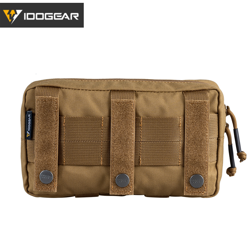IDOGEAR SPORTS Tactical MOLLE Pouch Multi-Purpose EDC Admin Pouch Modular Utility Tools Bag 500D Nylon 3563-IDOGEAR INDUSTRIAL