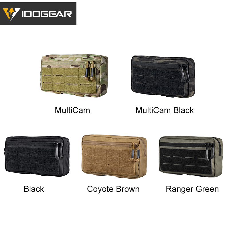Molle Velcro Combat Admin Map ID Gear Pouch Black for $13.64
