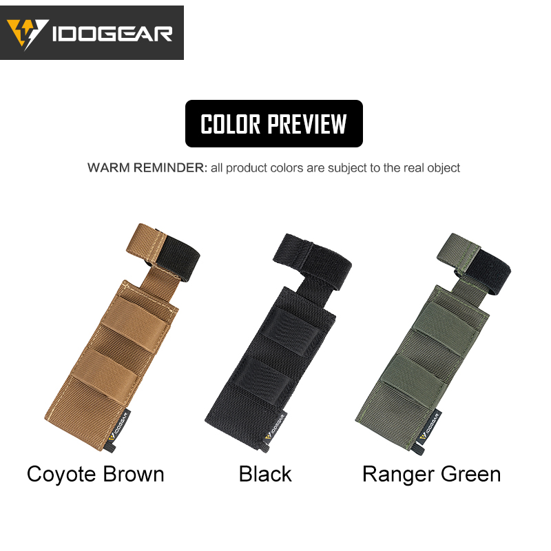 IDOGEAR Tactical Medical Tourniquet & Shear Pouch MOLLE EMT Scissor Tool Pouch EDC Tactical Gear Holder 3564