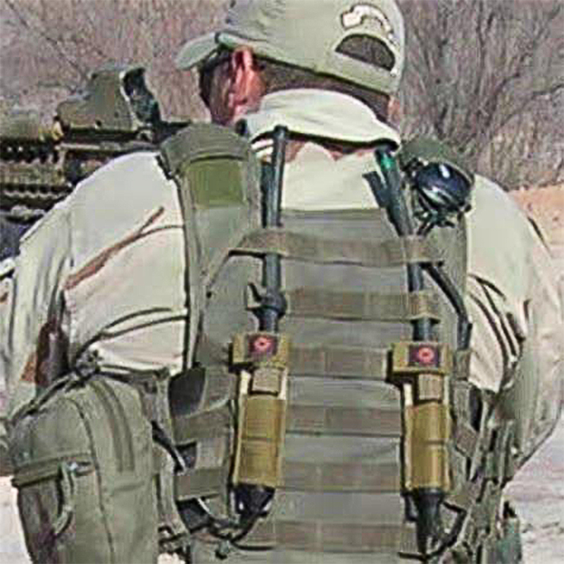 IDOGEAR Tactical Radio Antenna System Relocation Pouch Molle Pouch for PRC152 PRC148 MBITR 3565