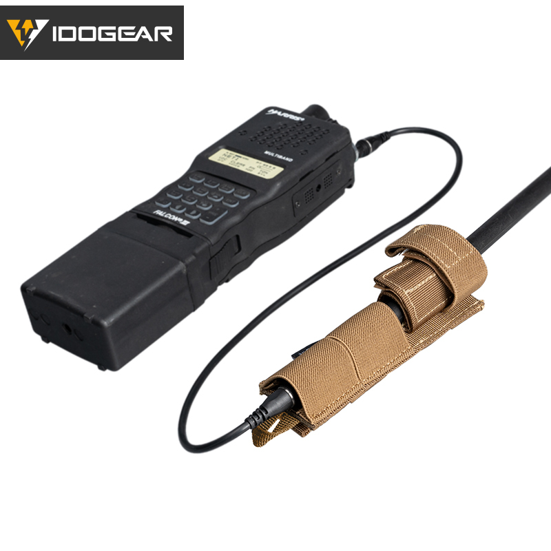 IDOGEAR Tactical Radio Antenna System Relocation Pouch Molle Pouch for PRC152 PRC148 MBITR 3565
