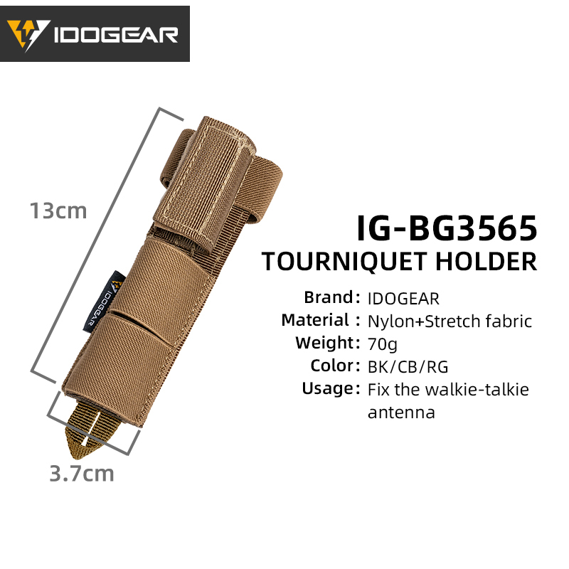 IDOGEAR Tactical Radio Antenna System Relocation Pouch Molle Pouch for PRC152 PRC148 MBITR 3565