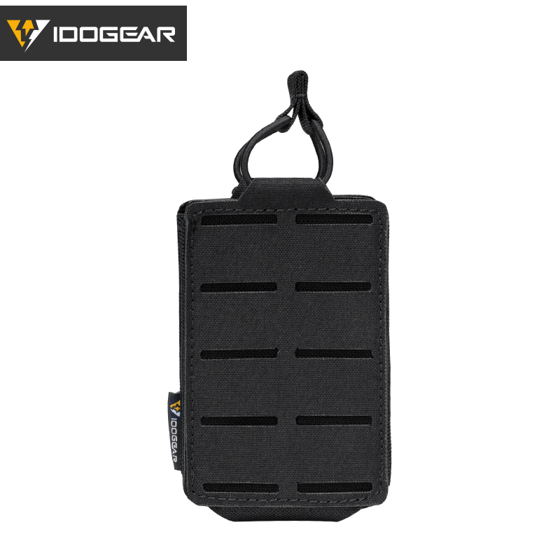 IDOGEAR Tactical LSR 556 Mag Pouch Single Mag Carrier MOLLE Pouch Laser Cut Tool Bags 3566