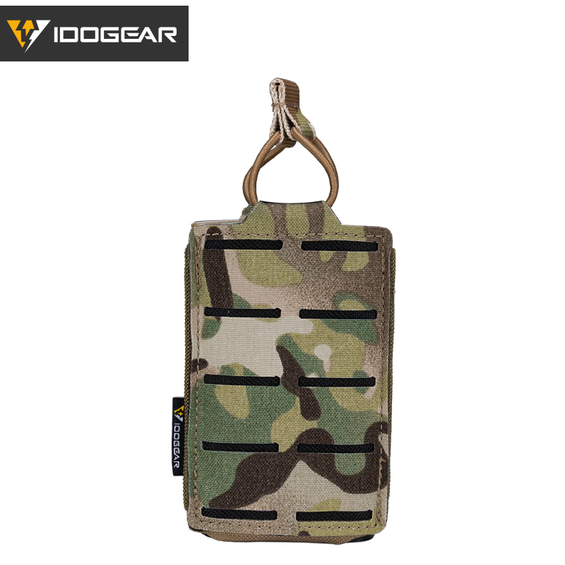 IDOGEAR Tactical LSR 556 Mag Pouch Single Mag Carrier MOLLE Pouch Laser Cut Tool Bags 3566