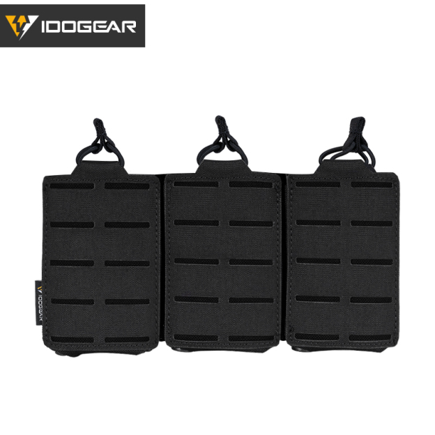IDOGEAR Tactical LSR 556 Mag Pouch Triple Mag Carrier MOLLE Pouch Laser Cut 3567