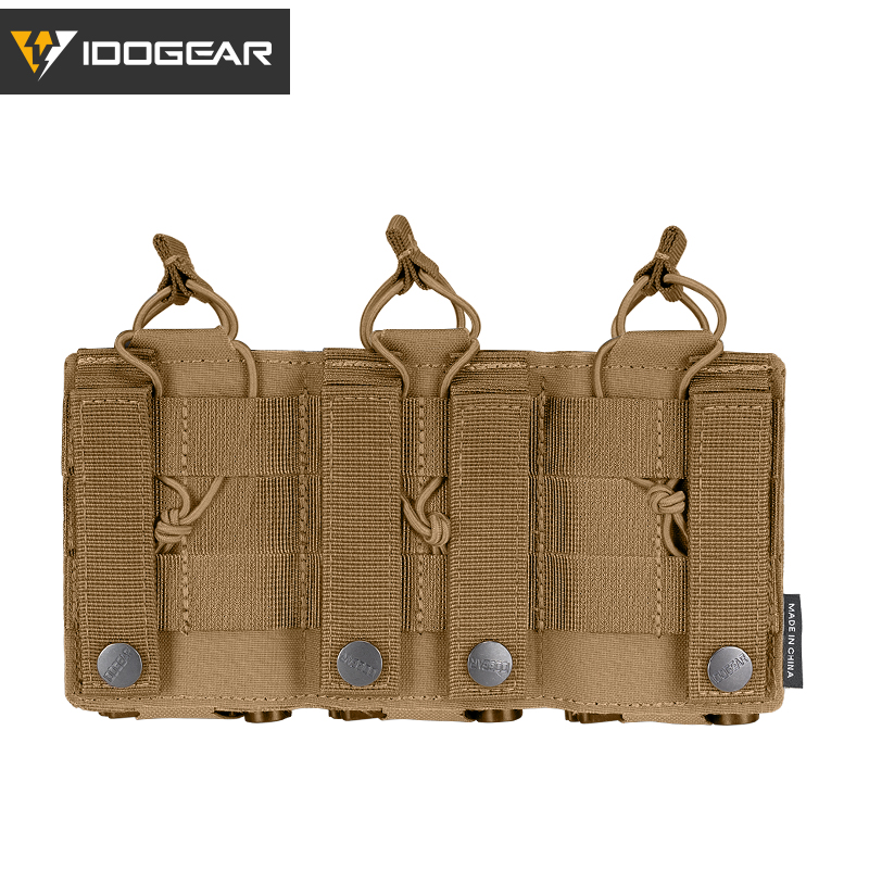 IDOGEAR Tactical LSR 556 Mag Pouch Triple Mag Carrier MOLLE Pouch Laser Cut 3567