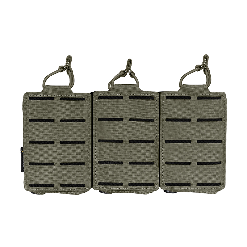 IDOGEAR Tactical LSR 556 Mag Pouch Triple Mag Carrier MOLLE Pouch Laser Cut 3567