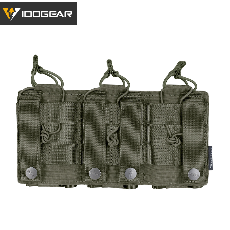 IDOGEAR Tactical LSR 556 Mag Pouch Triple Mag Carrier MOLLE Pouch Laser Cut 3567