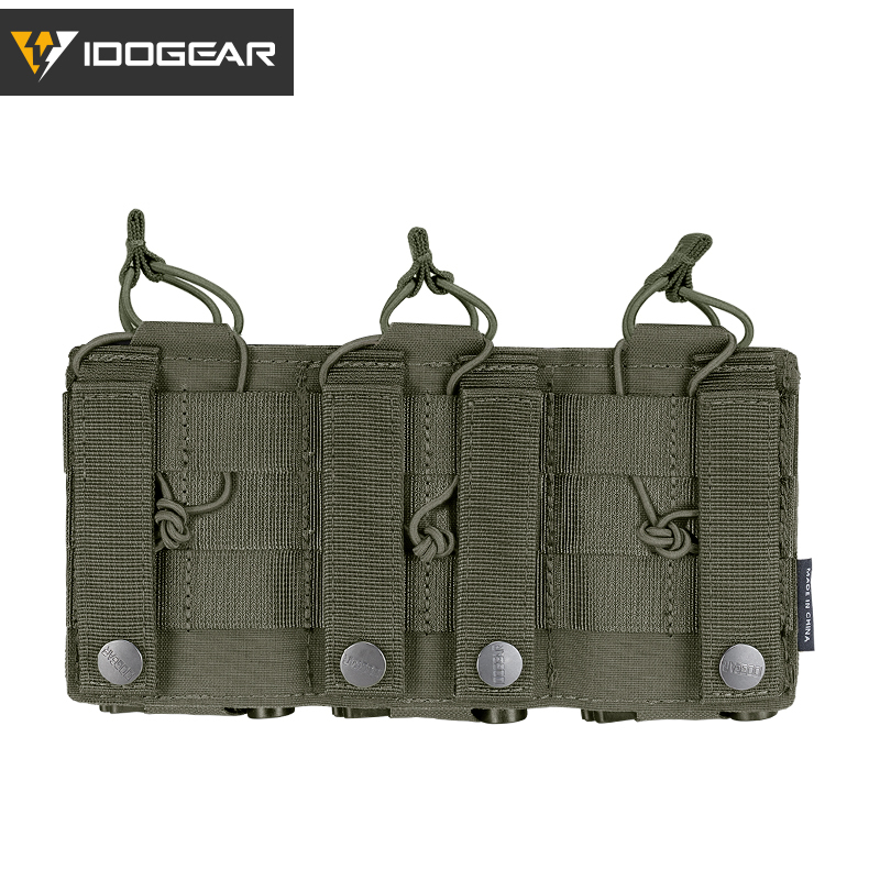 IDOGEAR Tactical LSR 556 Mag Pouch Triple Mag Carrier MOLLE Pouch Laser Cut 3567