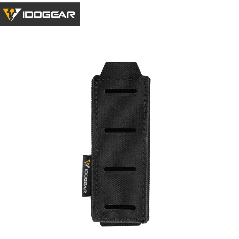 IDOGEAR Tactical LSR 9mm Mag Pouch Single Mag Carrier MOLLE Pouch Laser Cut 3568