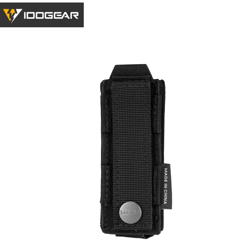 IDOGEAR Tactical LSR 9mm Mag Pouch Single Mag Carrier MOLLE Pouch Laser Cut 3568