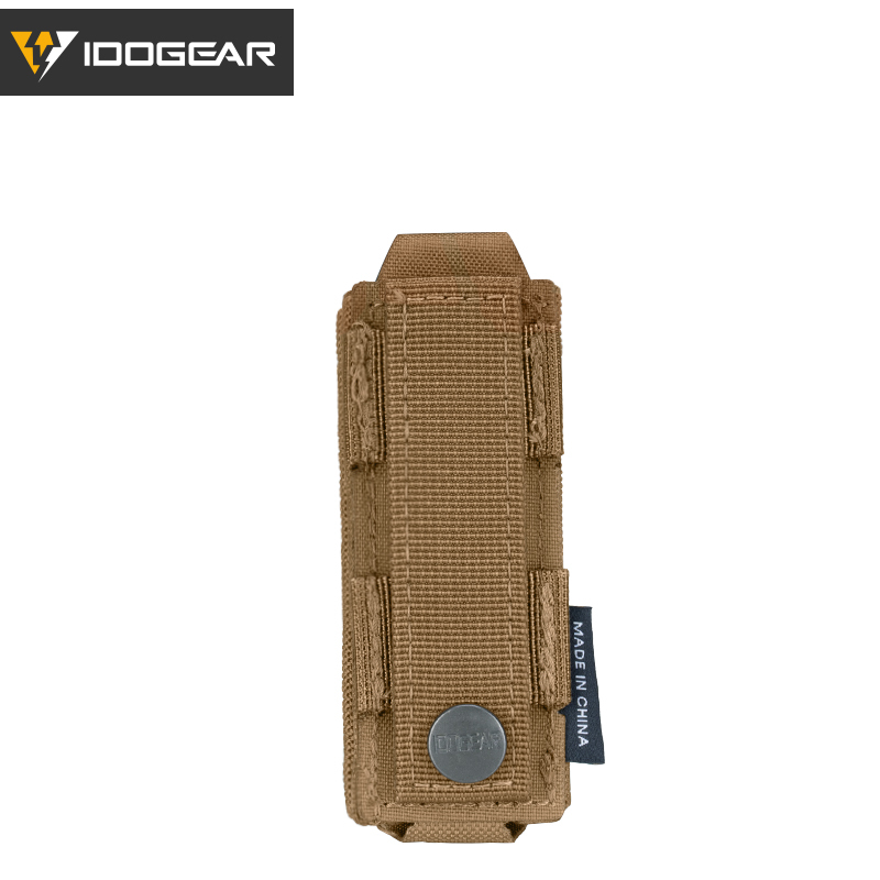 IDOGEAR Tactical LSR 9mm Mag Pouch Single Mag Carrier MOLLE Pouch Laser Cut 3568