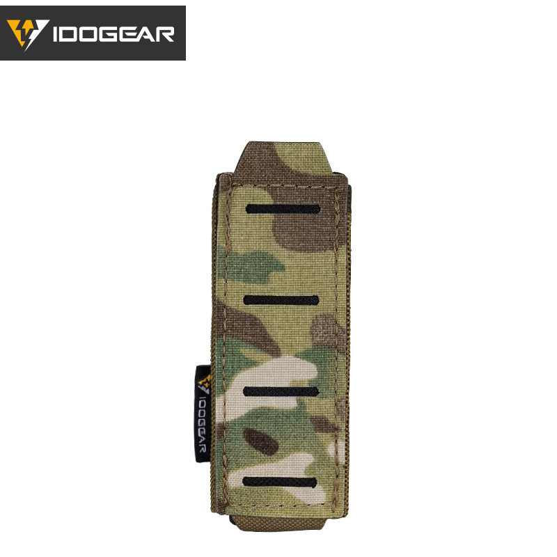IDOGEAR Tactical LSR 9mm Mag Pouch Single Mag Carrier MOLLE Pouch Laser Cut 3568