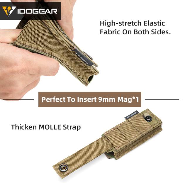 IDOGEAR Single Utility Storage Pouch Laser Cut MOLLE Gear Holder for Outdoor 3568
