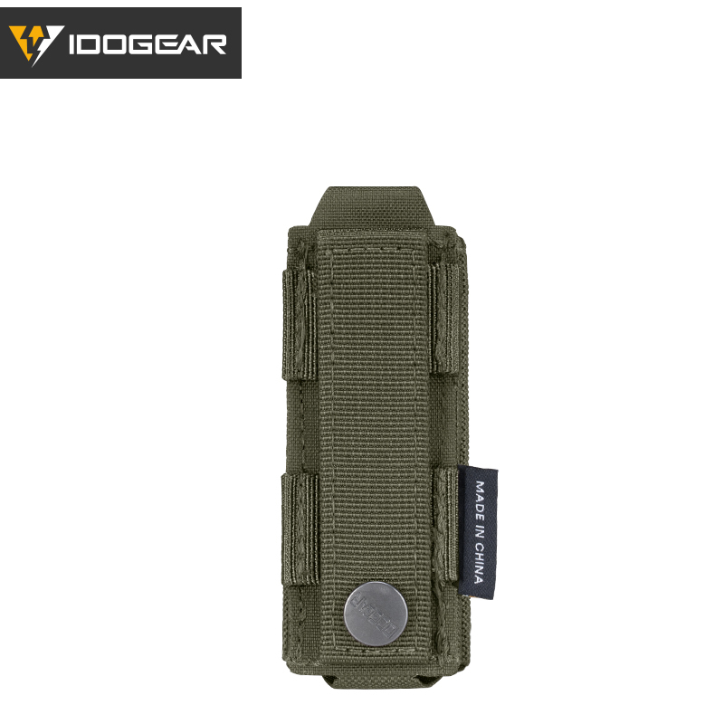 IDOGEAR Tactical LSR 9mm Mag Pouch Single Mag Carrier MOLLE Pouch Laser Cut 3568