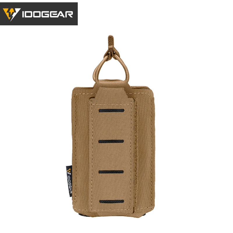 IDOGEAR Tactical LSR 9mm 5.56 Mag Pouch Double Mag Carrier MOLLE Pouch Laser Cut 3569
