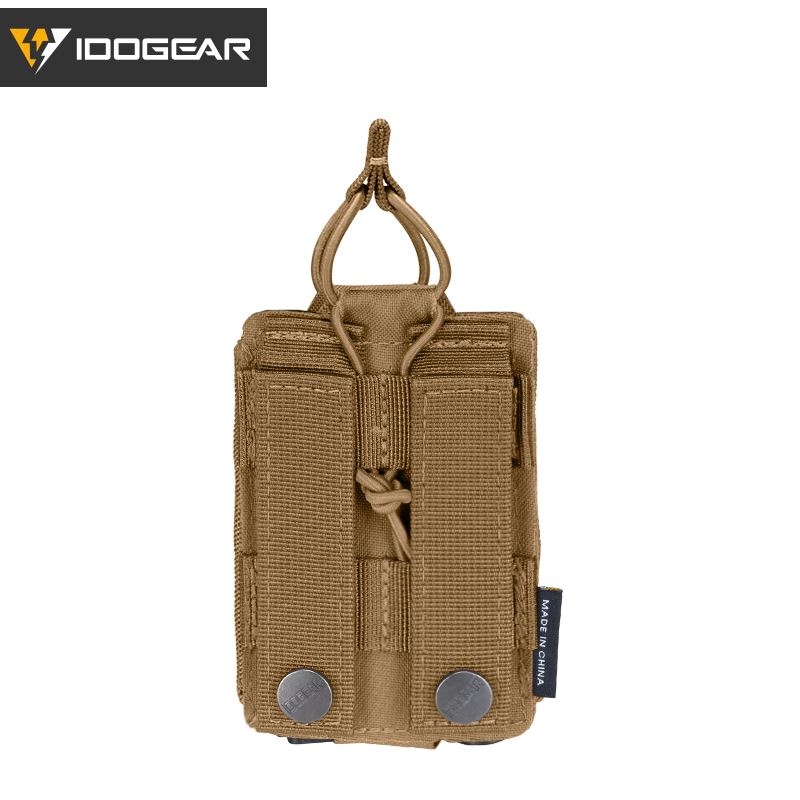 IDOGEAR Tactical LSR 9mm 5.56 Mag Pouch Double Mag Carrier MOLLE Pouch Laser Cut 3569
