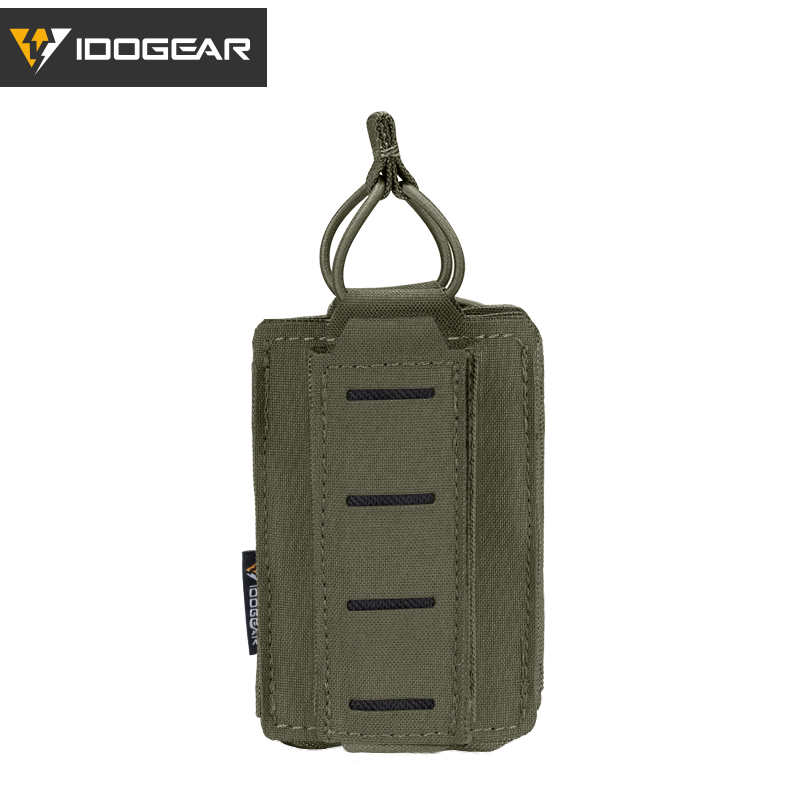 IDOGEAR Tactical LSR 9mm 5.56 Mag Pouch Double Mag Carrier MOLLE Pouch Laser Cut 3569
