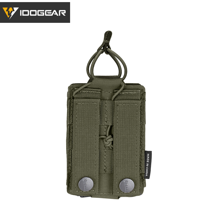 IDOGEAR Double Laser‑Cut MOLLE Utility Pouch for 9mm/5.56mm 3569