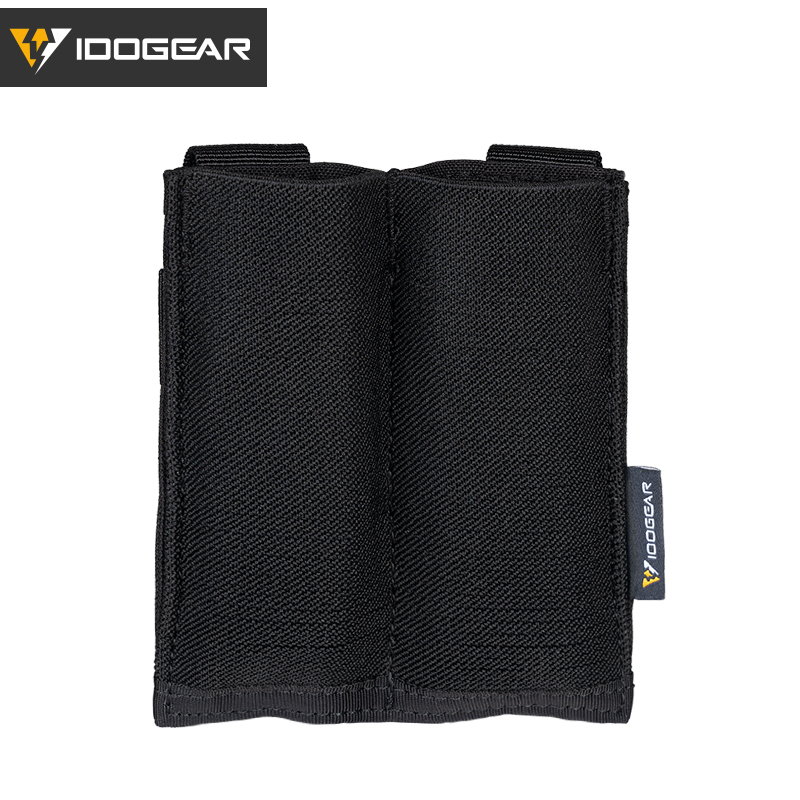 IDOGEAR Tactical Double Open Top Mag Pouch 9mm Fast Draw MOLLE Mag Carrier Carrier 3572-IDOGEAR INDUSTRIAL