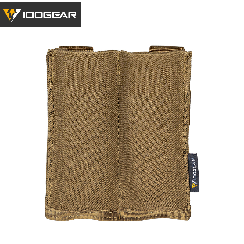 IDOGEAR Tactical Double Open Top Mag Pouch 9mm Fast Draw MOLLE Mag Carrier Carrier 3572-IDOGEAR INDUSTRIAL