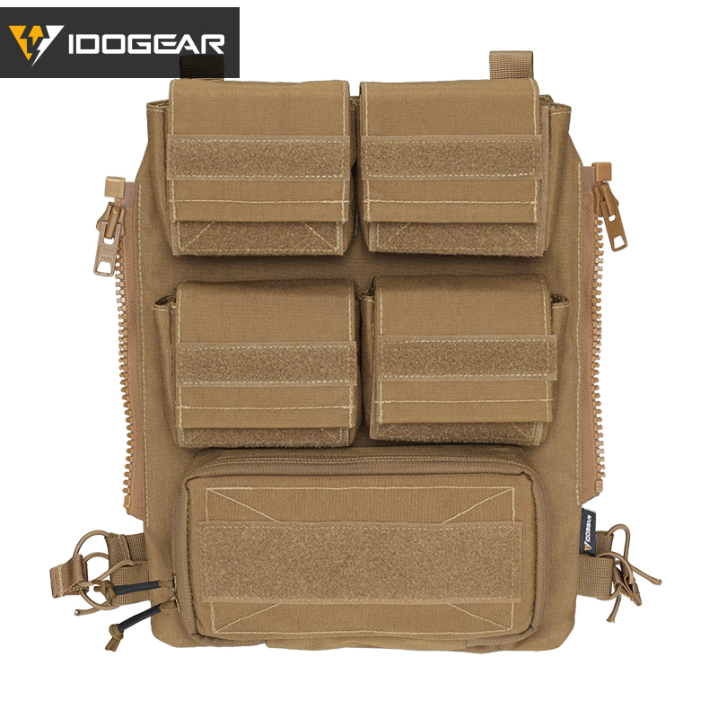 IDOGEAR Zip-on Panel Backpack with YKK Zipper Hydration Pouch