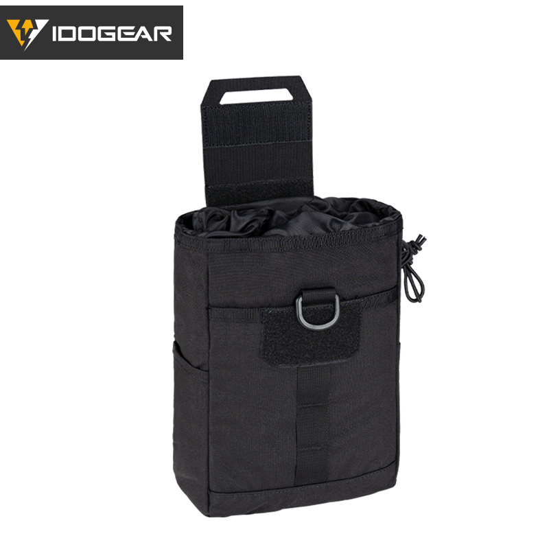 IDOGEAR Molle Dump Pouch Roll-up Drawstring Mag Pouches Foldable Utility Pouch 3577