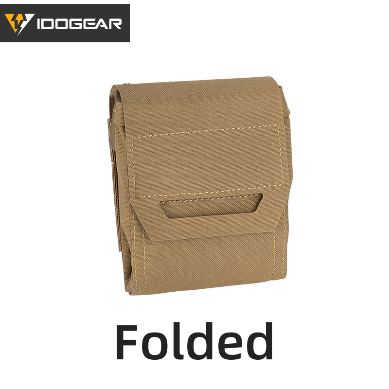 IDOGEAR Molle Dump Pouch Roll-up Drawstring Mag Pouches Foldable Utility Pouch 3577