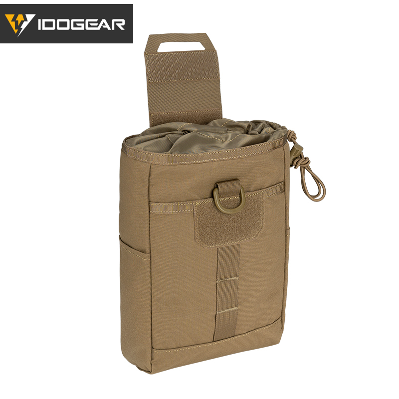 IDOGEAR Molle Dump Pouch Roll-up Drawstring Mag Pouches Foldable Utility Pouch 3577