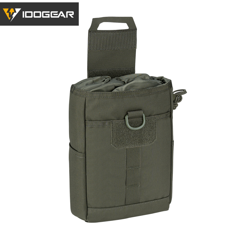 IDOGEAR Molle Dump Pouch Roll-up Drawstring Mag Pouches Foldable Utility Pouch 3577