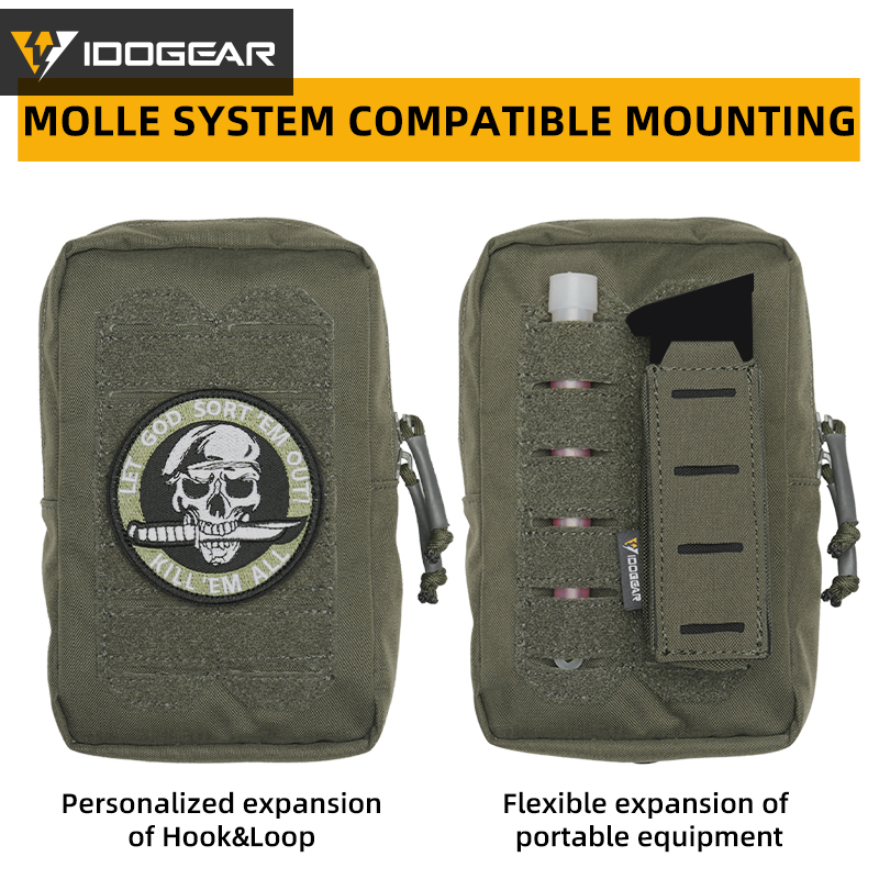 IDOGEAR Tactical MOLLE Pouch Multi-Purpose Compact EDC Small Utility Pouch 3578