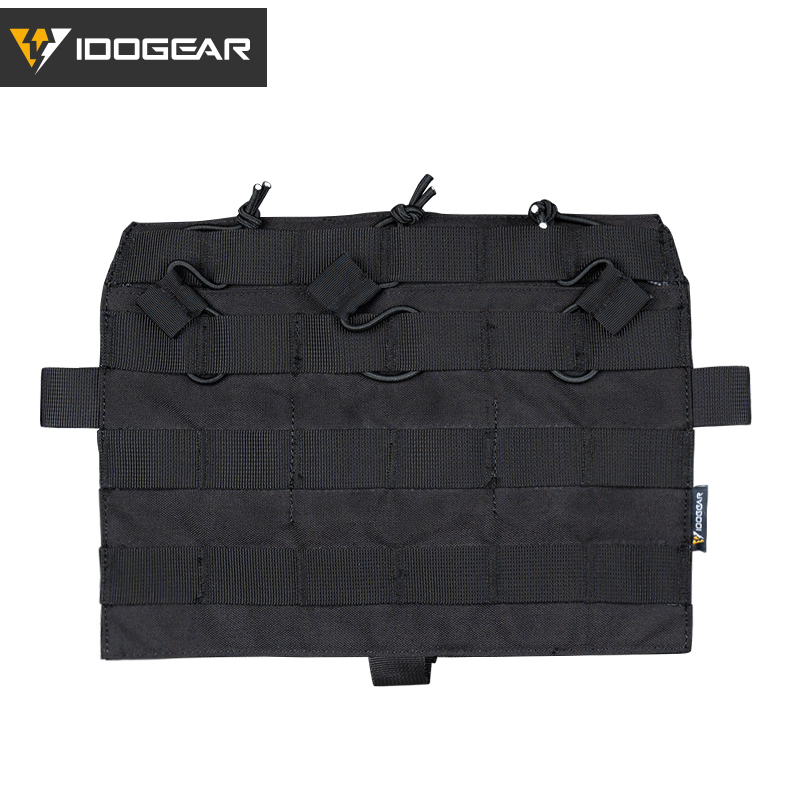IDOGEAR Tactical Detachable Molle Flap Triple Mag Pouch Open Top 5.56mm/7.62mm For AVS JPC2.0 3579-IDOGEAR INDUSTRIAL