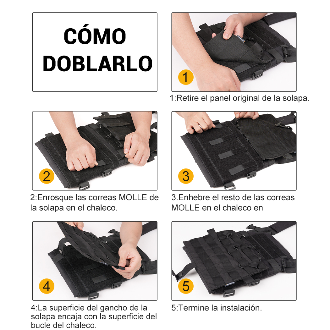 IDOGEAR Utility Outdoor Gear Detachable Molle Flap Triple Pouch 5.56mm/7.62mm Tool Pouch For AVS JPC2.0 3579