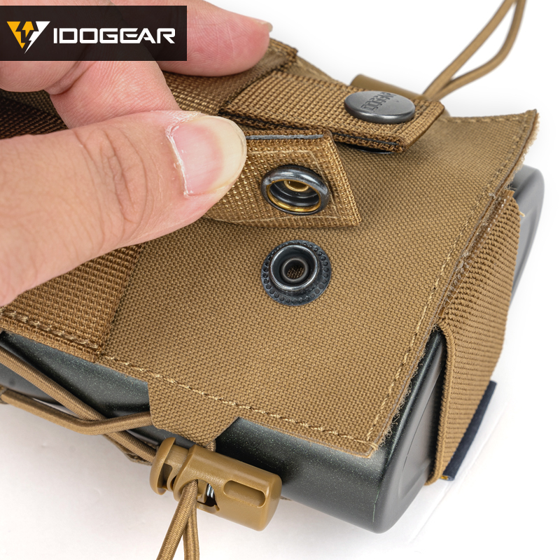 IDOGEAR Tactical Water Bottle Pouch Adjustable Straps Kettle Carrier Holder For Outdoor Sports 500D Nylon 3580