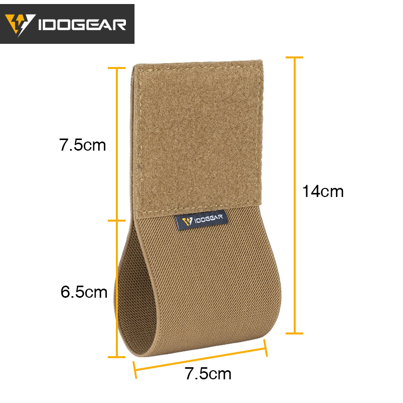 IDOGEAR Tactical Elastic Tourniquet Holder TQ Holster with Hook and Loop for Tactical Belt Duty Belt 3581