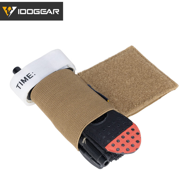IDOGEAR Tactical Elastic Tourniquet Holder TQ Holster with Hook and Loop for Tactical Belt Duty Belt 3581