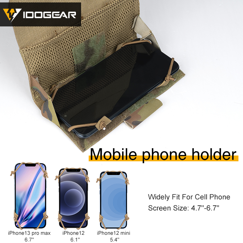 IDOGEAR Tactical Phone Pouch Universal MOLLE Phone Pouch Holder 3582