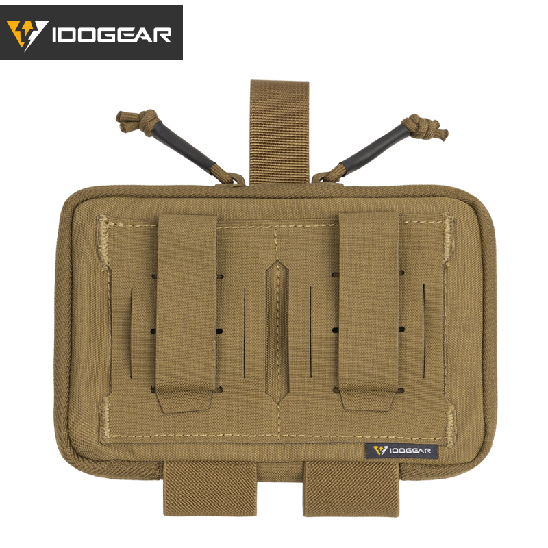 IDOGEAR Tactical Belt Medical Pouch First Aid Pouch MOLLE Admin Pouch Military Utility Pouch EDC Tool Pouch 500D Nylon 3583