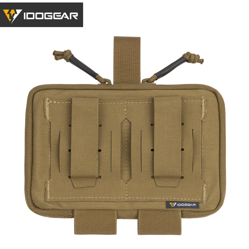 IDOGEAR Tactical Belt Medical Pouch First Aid Pouch MOLLE Admin Pouch Military Utility Pouch EDC Tool Pouch 500D Nylon 3583