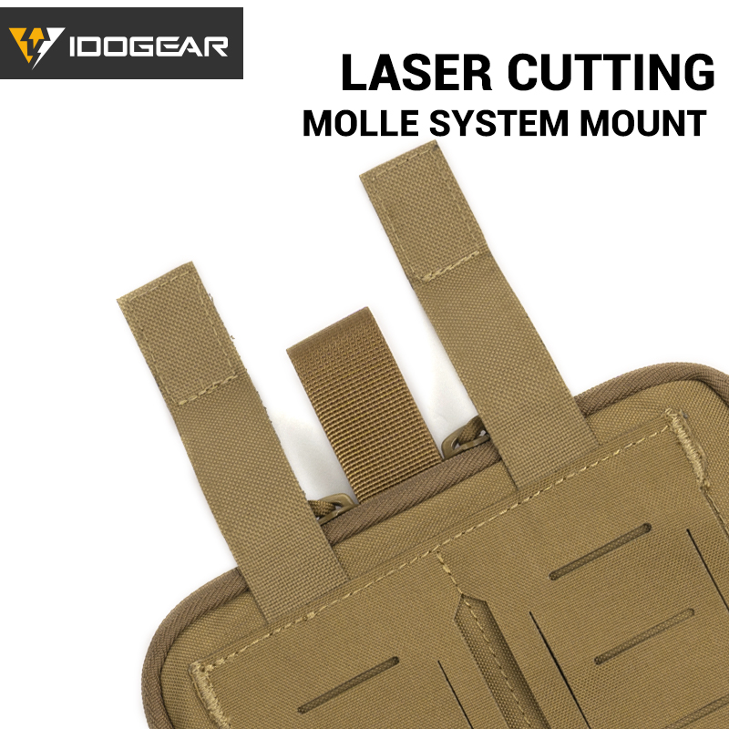 IDOGEAR Tactical Belt Medical Pouch First Aid Pouch MOLLE Admin Pouch Military Utility Pouch EDC Tool Pouch 500D Nylon 3583