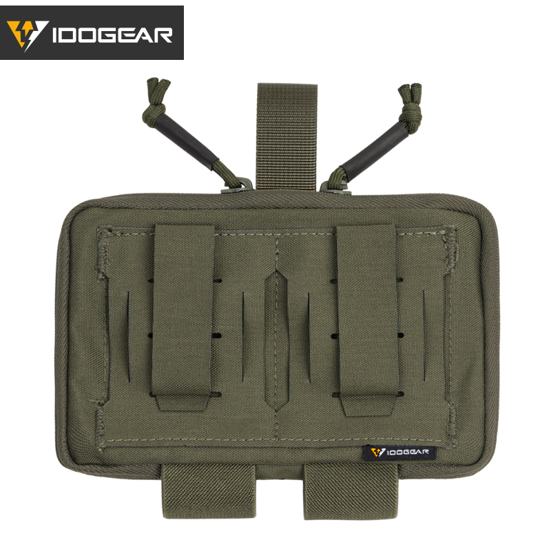 IDOGEAR Tactical Belt Medical Pouch First Aid Pouch MOLLE Admin Pouch Military Utility Pouch EDC Tool Pouch 500D Nylon 3583