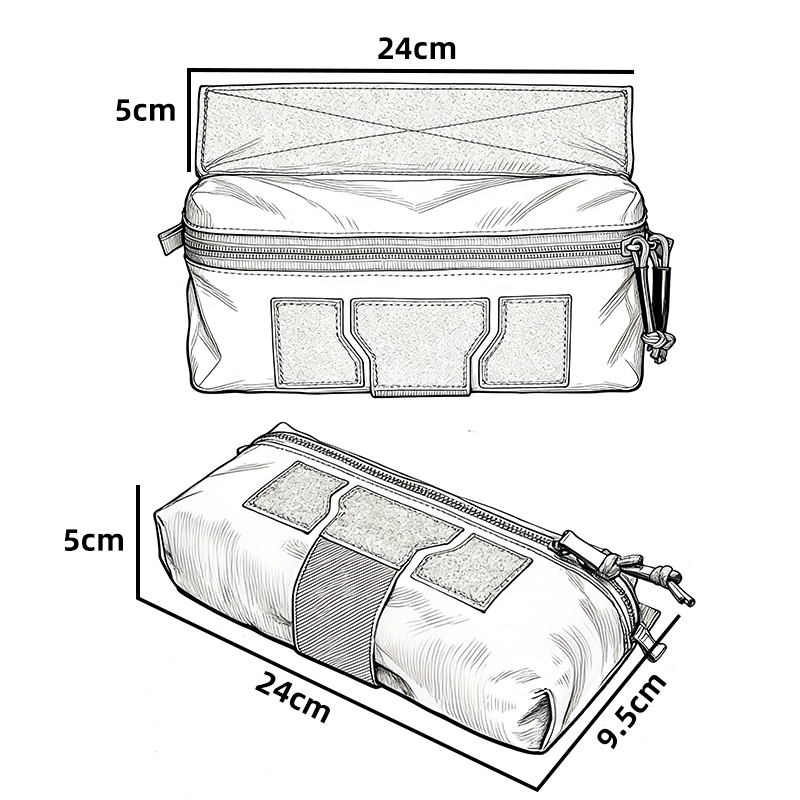 IDOGEAR Tactical Mini Dump Drop Pouch Admin Fanny Pack 3584
