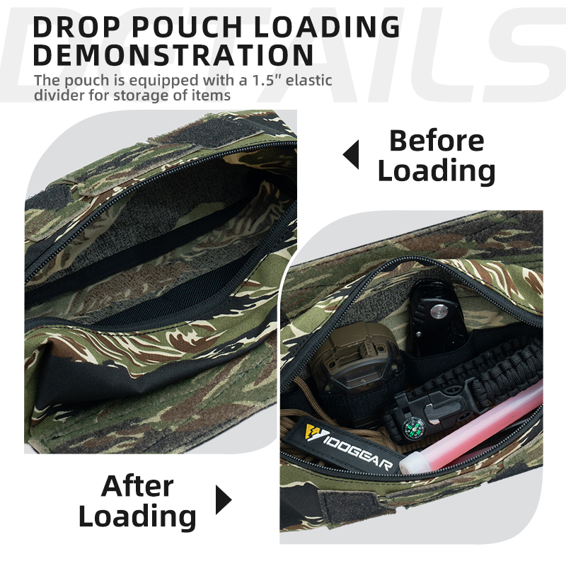 IDOGEAR Tactical Mini Dump Drop Pouch Admin Fanny Pack 3584