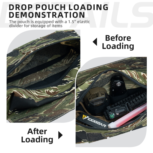 IDOGEAR Tactical Mini Dump Drop Pouch Admin Fanny Pack 3584