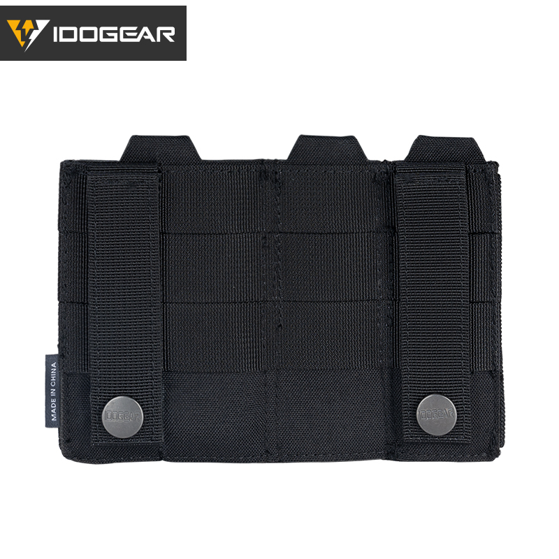 IDOGEAR Tactical Triple Mag Pouch Mag Carrier 9mm 5.56 Molle Pouch Laser Cut Design 3586-IDOGEAR INDUSTRIAL